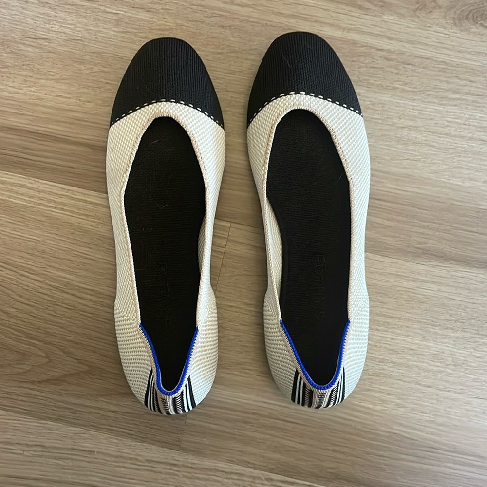 Rothy’s Square Flat in Tuxedo